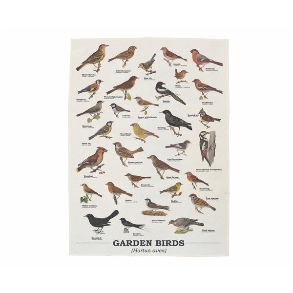Utierka z bavlny Gift Republic Garden Birds, 50 x 70 cm