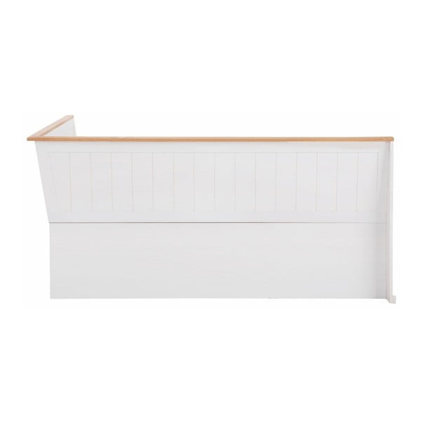 Biela rohová lavica z masívneho borovicového dreva Støraa Silas-image-1