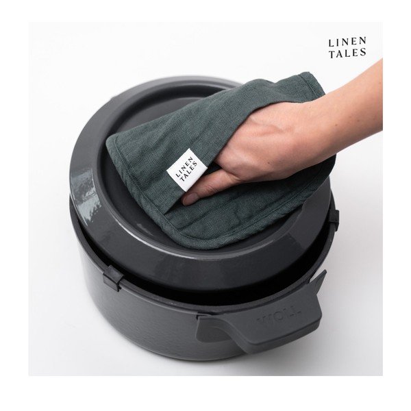 Ľanová chňapka Forest Green – Linen Tales-image-1
