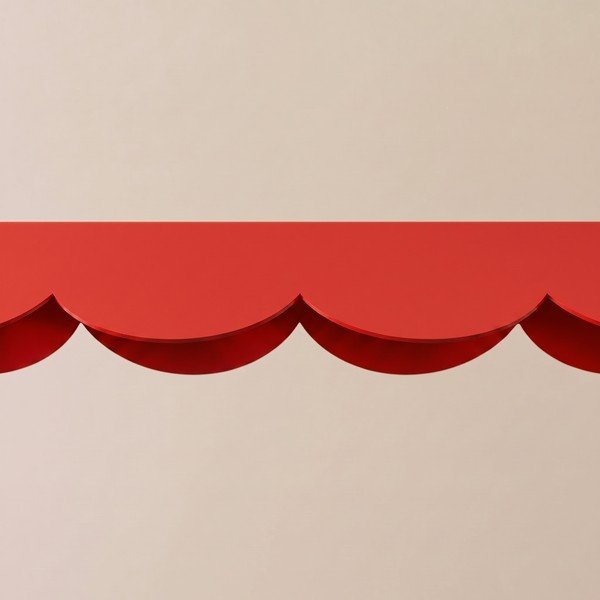 Červené hliníkové LED závesné svietidlo BISCUIT – Thoro-image-3