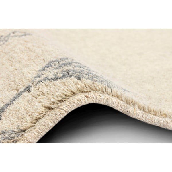 Béžový vlnený koberec 133x180 cm Decori – Agnella-image-2