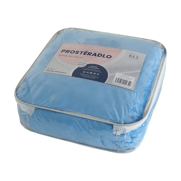 Modrá plachta z mikroflanelu 180x200 cm Exclusive – B.E.S.-image-1