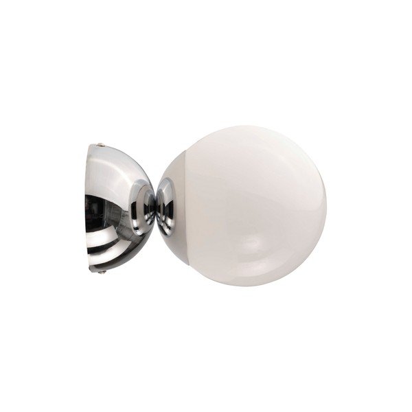 Biele/v lesklej striebornej farbe stropné svietidlo z opálového skla ø 15 cm Leah – Jotex-image-4