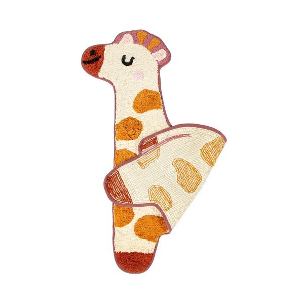 Oranžovo-béžový detský bavlnený koberec Sass & Belle Giraffe, 57x 80 cm-image-2