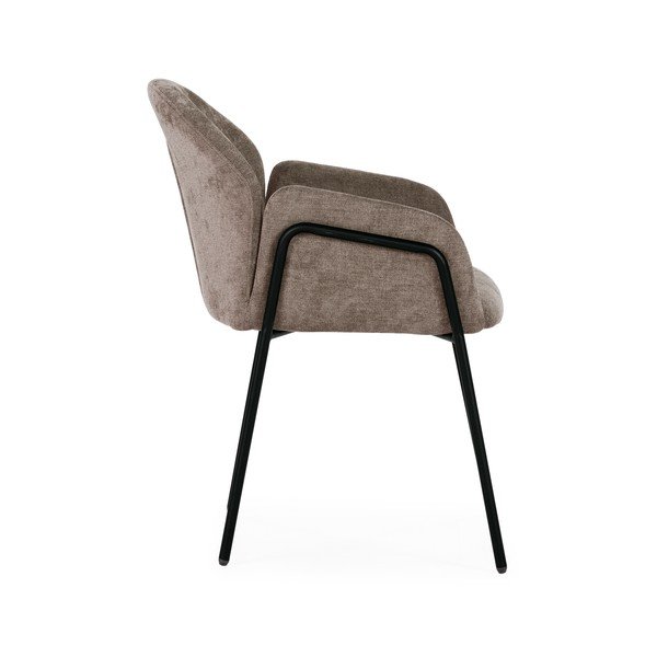 Broskyňové čalúnené jedálenské kreslá v súprave 2 ks Aslin – MOME-image-4