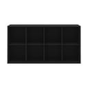 Čierny modulárny policový systém 136x69 cm Mistral Kubus - Hammel Furniture