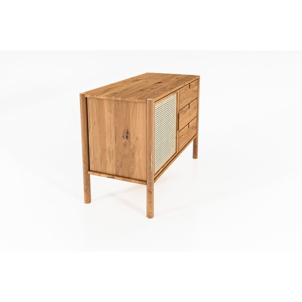 Nízka komoda z dubového dreva 97x69 cm Pola - The Beds-image-3