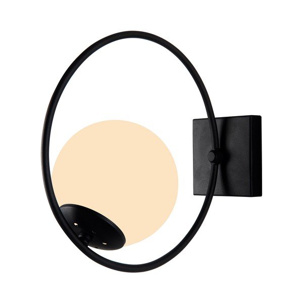 Čierne nástenné svietidlo ø 15 cm Ates – Squid Lighting