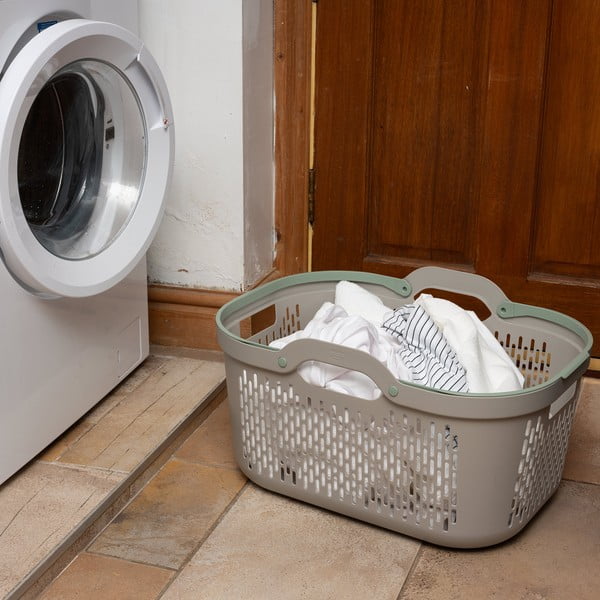 Svetlohnedý plastový kôš na bielizeň 45 l – Addis-image-1
