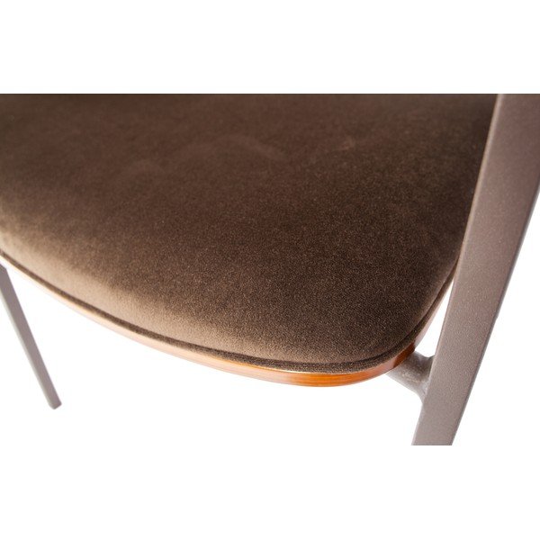 Sada 2 hnedých jedálnych stoličiek BePureHome Clan Velvet-image-1