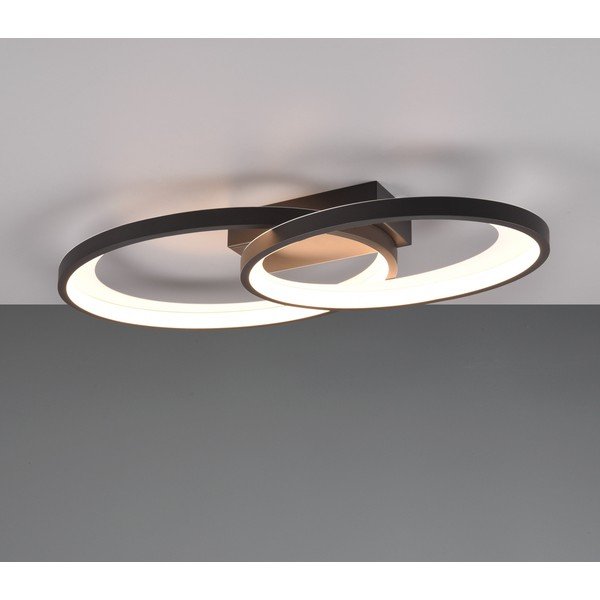 Čierno-biele LED stropné svietidlo 30x57 cm Malaga – Reality-image-2