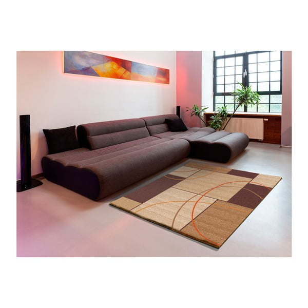 Hnedý koberec Universal Delta Square, 57 × 110 cm-image-2