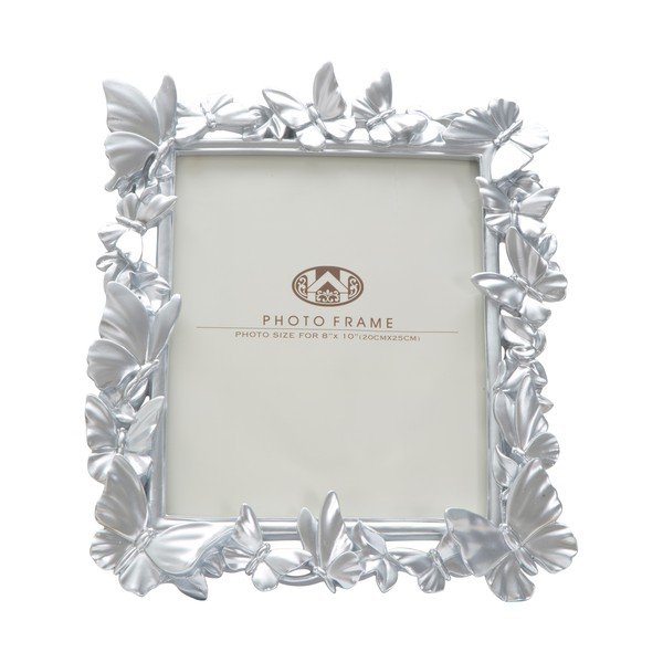 Fotorámik v striebornej farbe Mauro Ferretti Butterfly, 30 × 36 cm-image-1