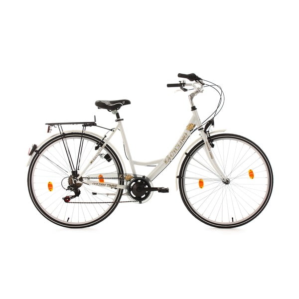 Dámsky bicykel City Bike Golden Times White 53 cm, 28"
