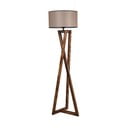 Hnedá stojacia lampa s textilným tienidlom (výška  149 cm) Maçka – Opviq lights
