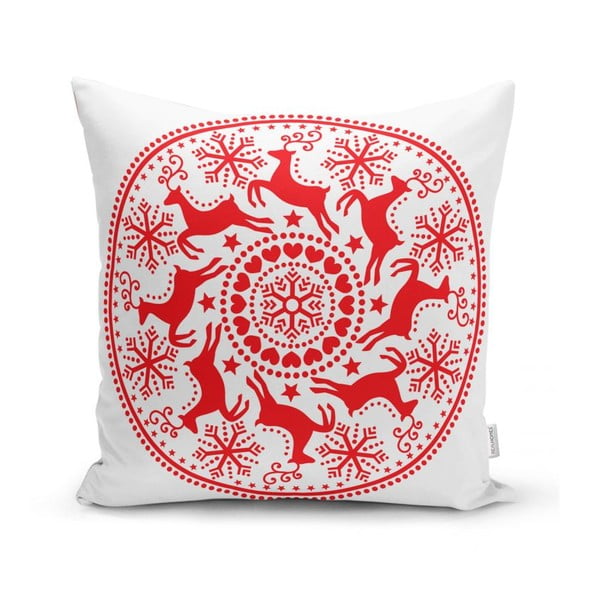 Súprava 4 vianočných obliečok na vankúš a behúň na stôl Minimalist Cushion Covers Christmas-image-3