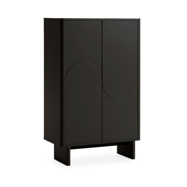 Čierna skrinka 80x130x40 cm Solei – MOME-image-2