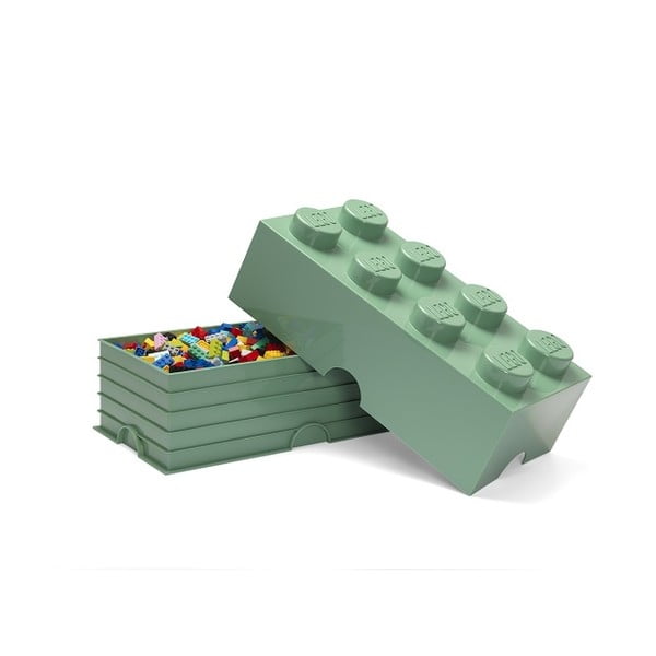Kaki zelený úložný box LEGO®-image-2