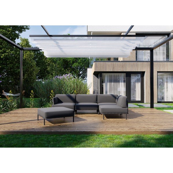 Tmavosivá záhradná modulárna pohovka 234 cm Salve – Sit Sit-image-1