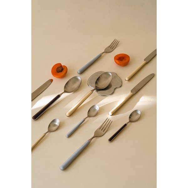 Hnedý/v striebornej farbe antikoro príbor 4 ks pre 1 osobu Noli – noo.ma-image-2