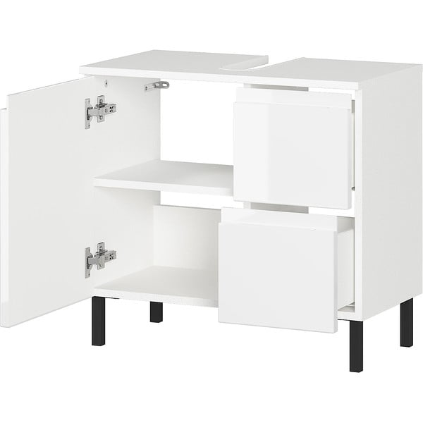 Biela skrinka pod umývadlo 60x56 cm Salinas - Germania-image-3