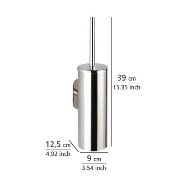Samodržiaca WC kefa z antikoro ocele Wenko Orea-image-2