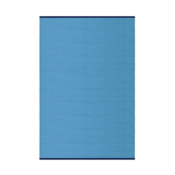 Modrý obojstranný vonkajší koberec Green Decore Whisper, 90 × 150 cm