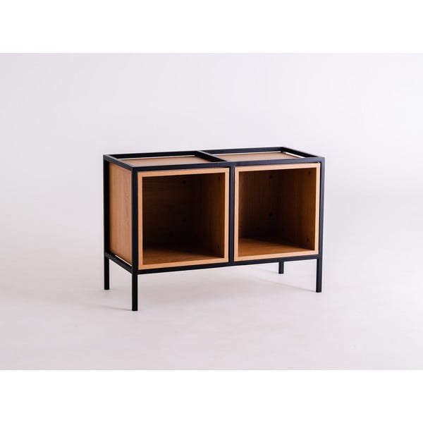 Čierna knižnica v dekore duba 88x60 cm Skap - CustomForm-image-3