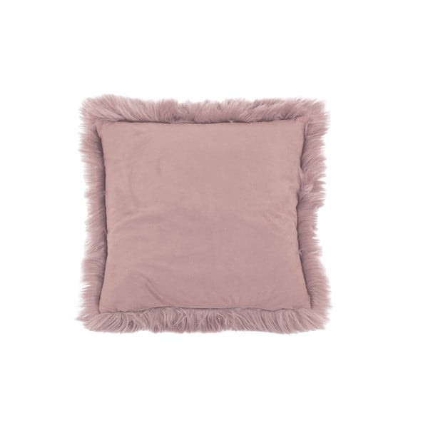 Ružový vankúš Tiseco Home Studio Sheepskin, 45 × 45 cm-image-2