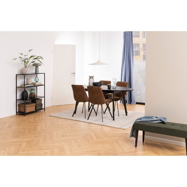 Hnedé jedálenské stoličky v súprave 2 ks Waylor – Actona-image-2