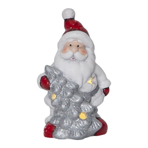 Svietiaci LED Santa Best Season Friends, výška 15 cm