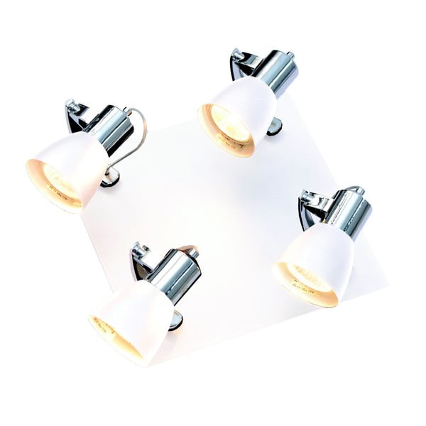 Biele stropné svietidlo so 4 bodovými svetlami Light Prestige Rawenna