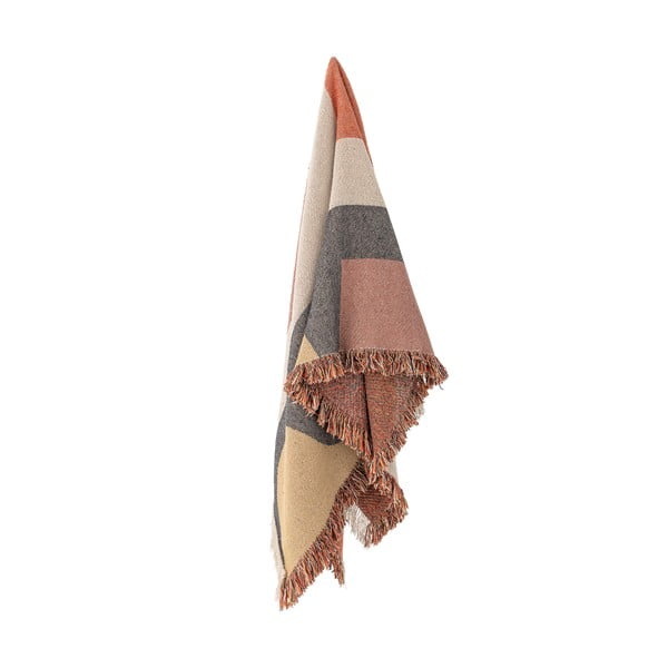 Hnedá deka z recyklovanej bavlny 130x160 cm Arni – Bloomingville