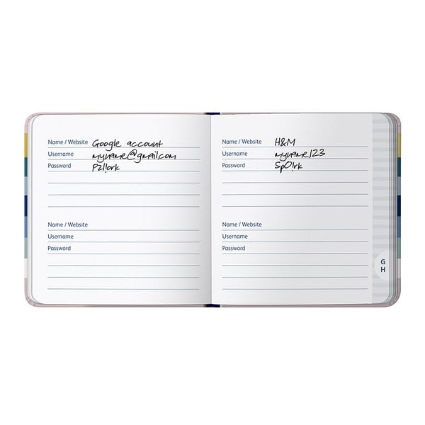 Zápisník na heslá 96 str. Stripe – Busy B-image-4