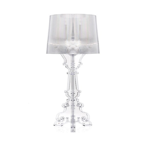 Transparentná stolová lampa Kartell Bourgie, ⌀ 37 cm