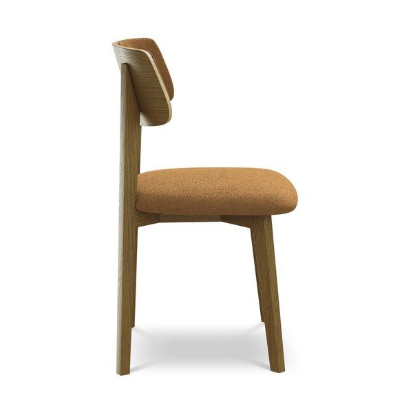 Jedálenská stolička z masívneho dreva v terakotovej farbe Niu – Makamii-image-2