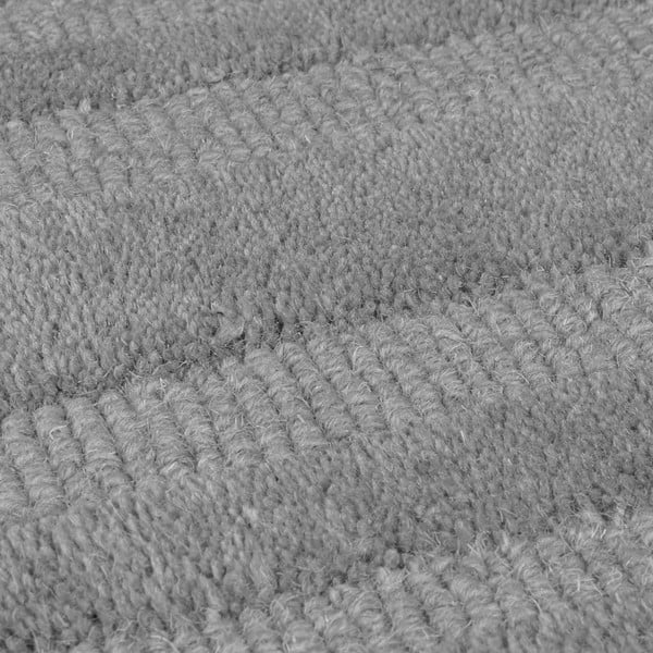 Sivý ručne tkaný vlnený koberec 120x170 cm Zen Rectangles – Flair Rugs-image-2