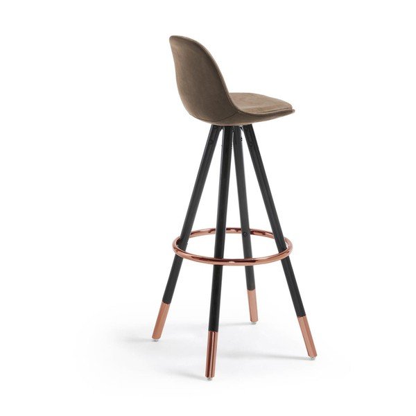 Hnedá barová stolička (výška sedadla 75 cm) Slad – Kave Home-image-4