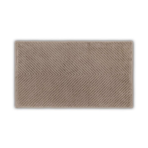 Hnedá bavlnená osuška 142x76 cm Chevron - Foutastic