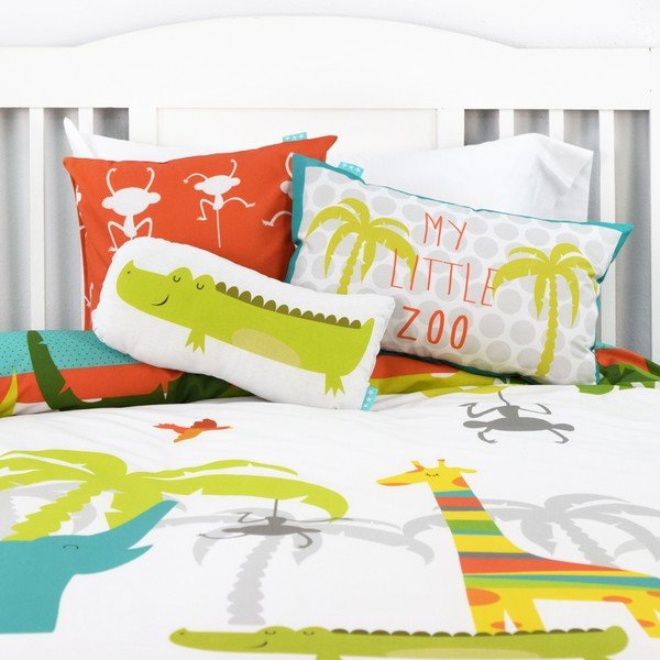 Bavlnená obojstranná obliečka na vankúš Baleno ZOO, 50 × 30 cm-image-1