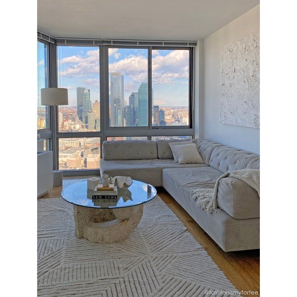 Krémový prateľný ručne tkaný vlnený koberec 170x240 cm Almond Valley – Lorena Canals-image-4