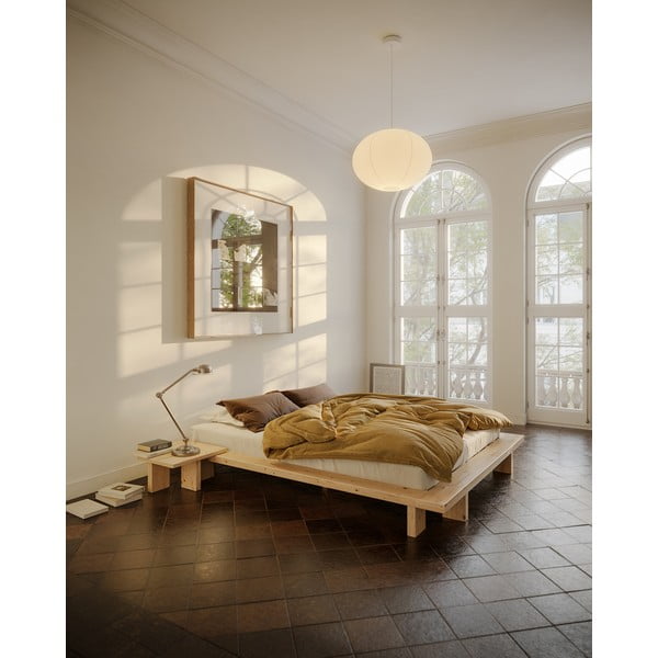 Nočný stolík z borovicového dreva v prírodnej farbe Japan – Karup Design-image-1