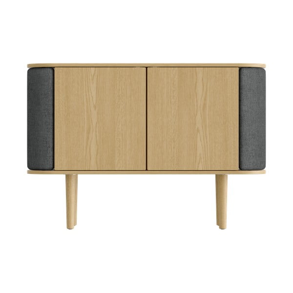 Nízka komoda v dekore duba v antracitovo-prírodnej farbe 109x75 cm Treasures – UMAGE-image-3