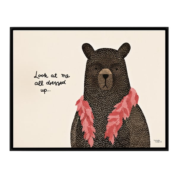 Plagát Michelle Carlslund Bear Dress Up Boa, 30 x 40 cm