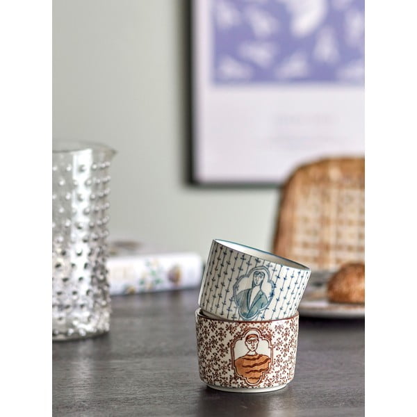 Krémové misky v súprave 2 ks z kameniny 230 ml Tonia – Bloomingville-image-1