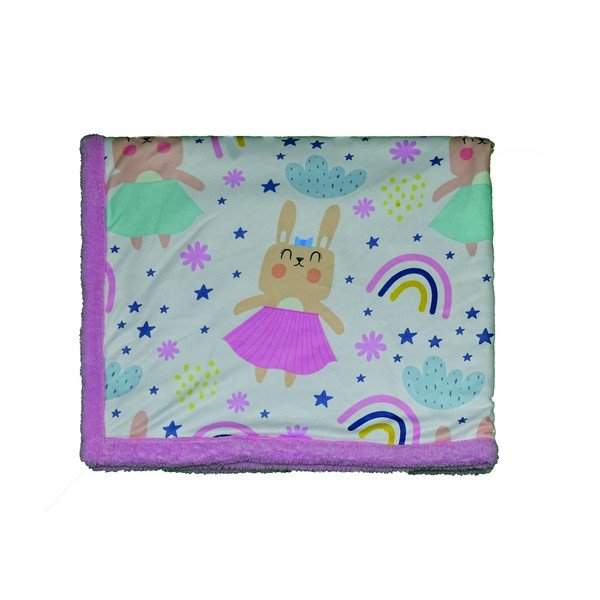 Ružovo-béžová detská deka 80x100 cm – OYO kids