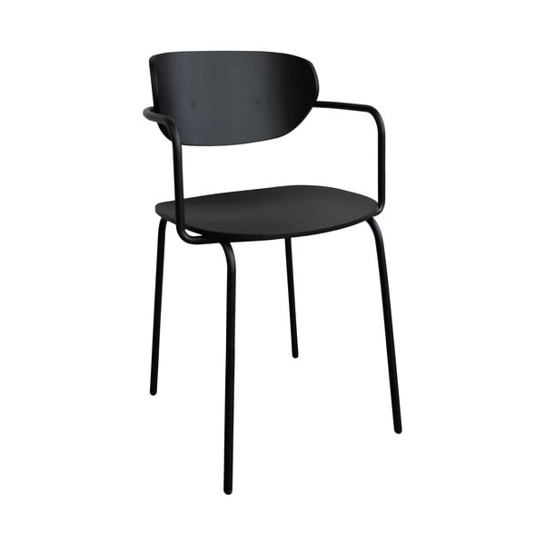 Čierne jedálenské stoličky v súprave 4 ks Arch – Hübsch