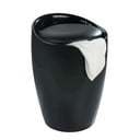 Čierny kôš na bielizeň a taburetka v jednom Wenko Candy, 20 l