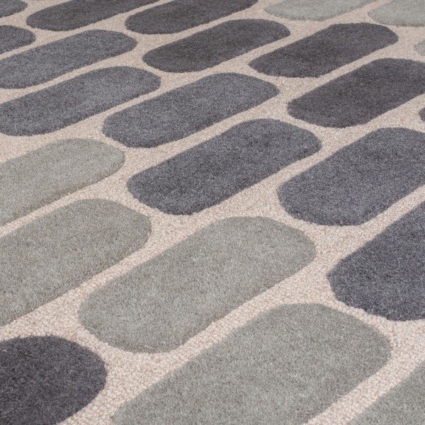 Sivý vlnený koberec Flair Rugs Fossil, 160 x 230 cm-image-2