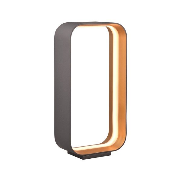 Čierna LED stolová lampa s hlasovým ovládaním/s ovládaním pomocou mobilnej aplikácie s kovovým tienidlom (výška  41 cm) Cizione – CINQUE-image-2